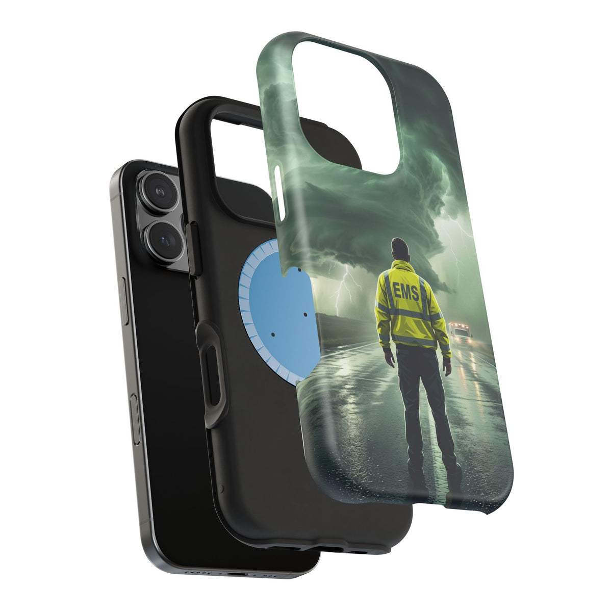 EMS Green Storm Phone Case — Magnetic Wireless Charging Cover