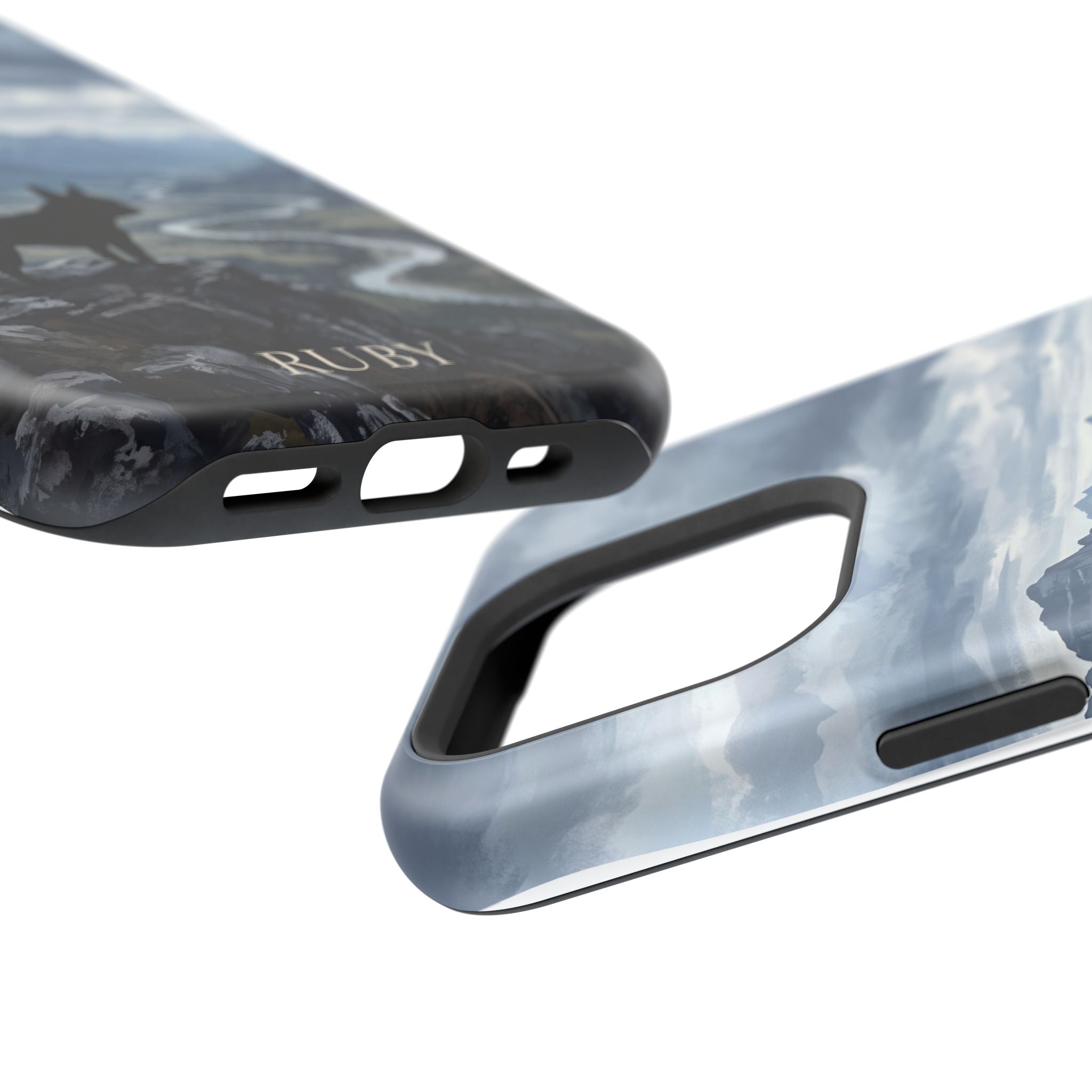 Personalized French Bulldog Mountain Valley Phone Case — Wireless Charging Cover