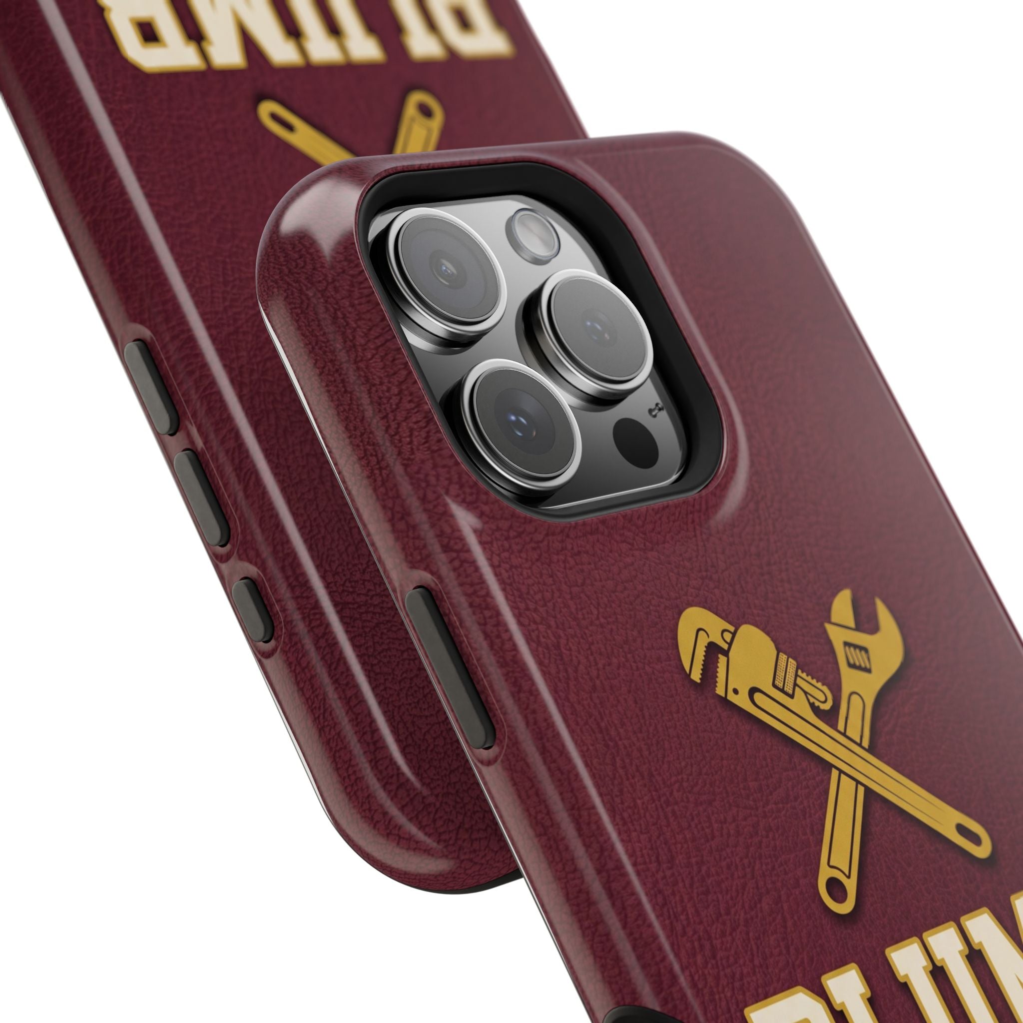 Plumb. Proud. Phone Case — Crossed Wrenches Wireless Charging Cover