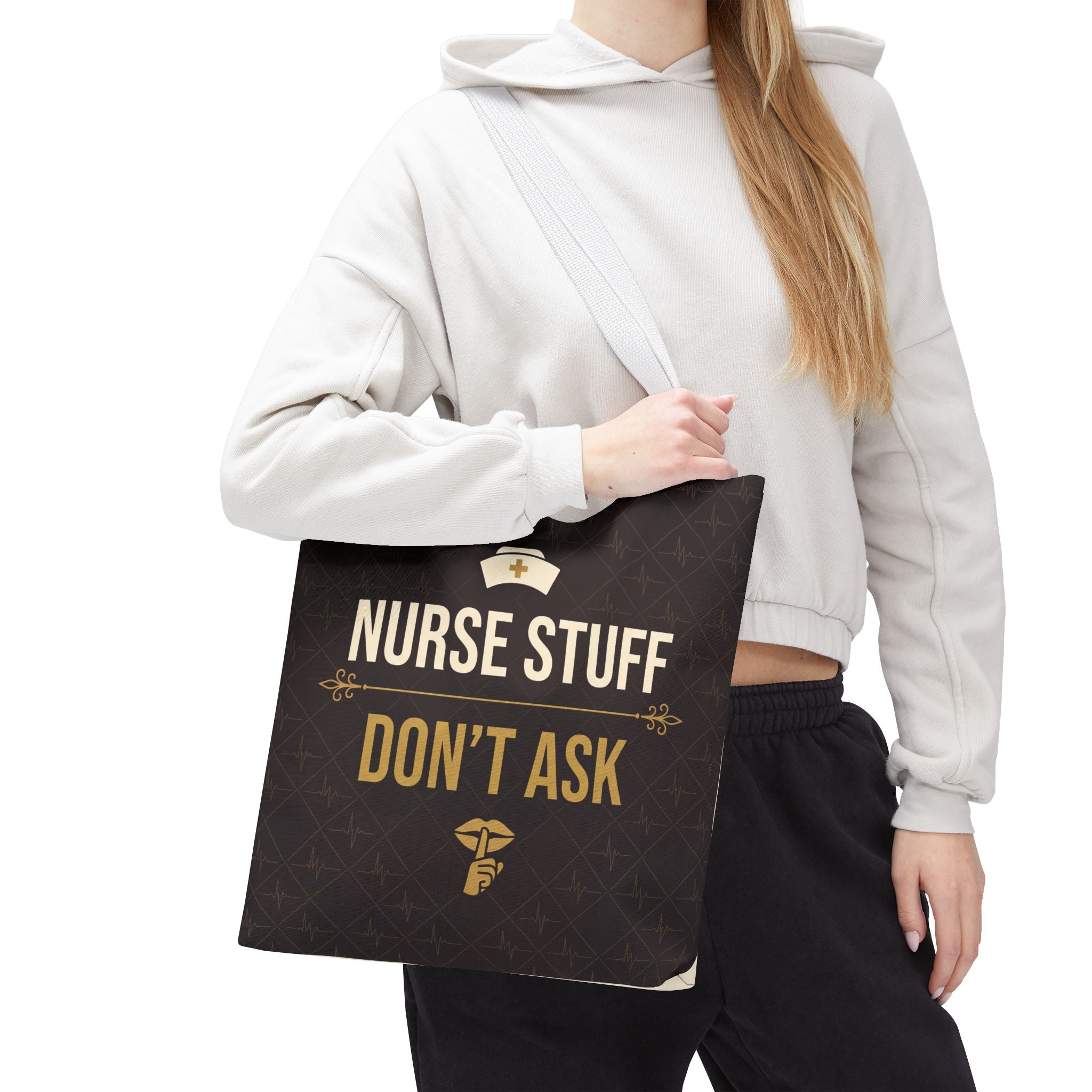 Nurse Stuff Don't Ask Tote | Funny Nurse Gift Tote Bag | Nurse Humour Appreciation Gift | Premium Polyester Carry-All
