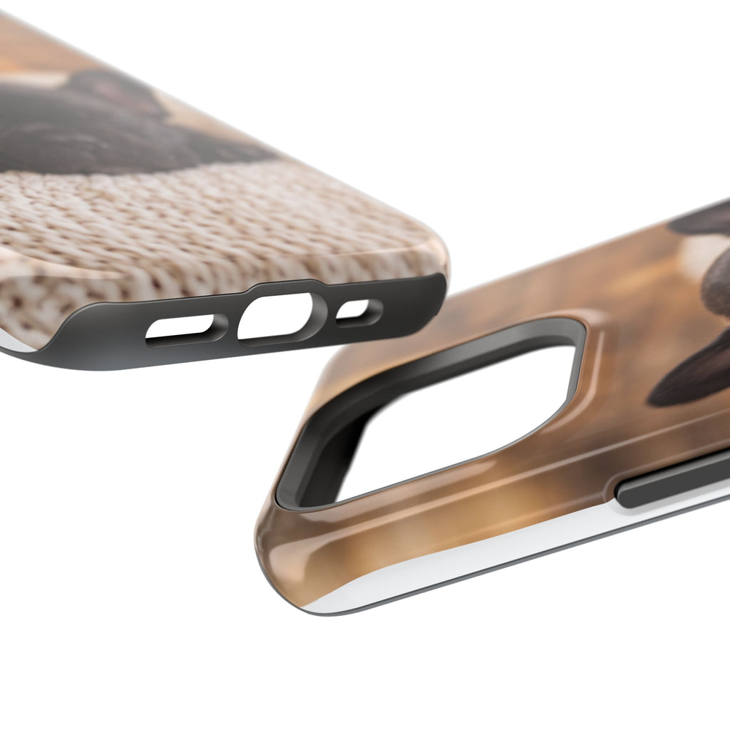 Sleepy French Bulldog Phone Case — Impact-Resistant Wireless Charging Cover