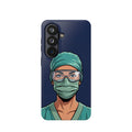 Bold Nurse Portrait Phone Case — Magnetic Wireless Charging Cover