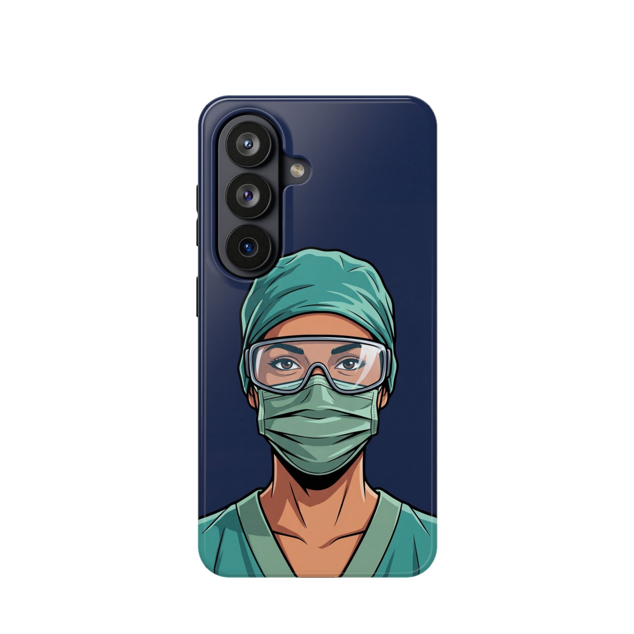 Bold Nurse Portrait Phone Case — Magnetic Wireless Charging Cover