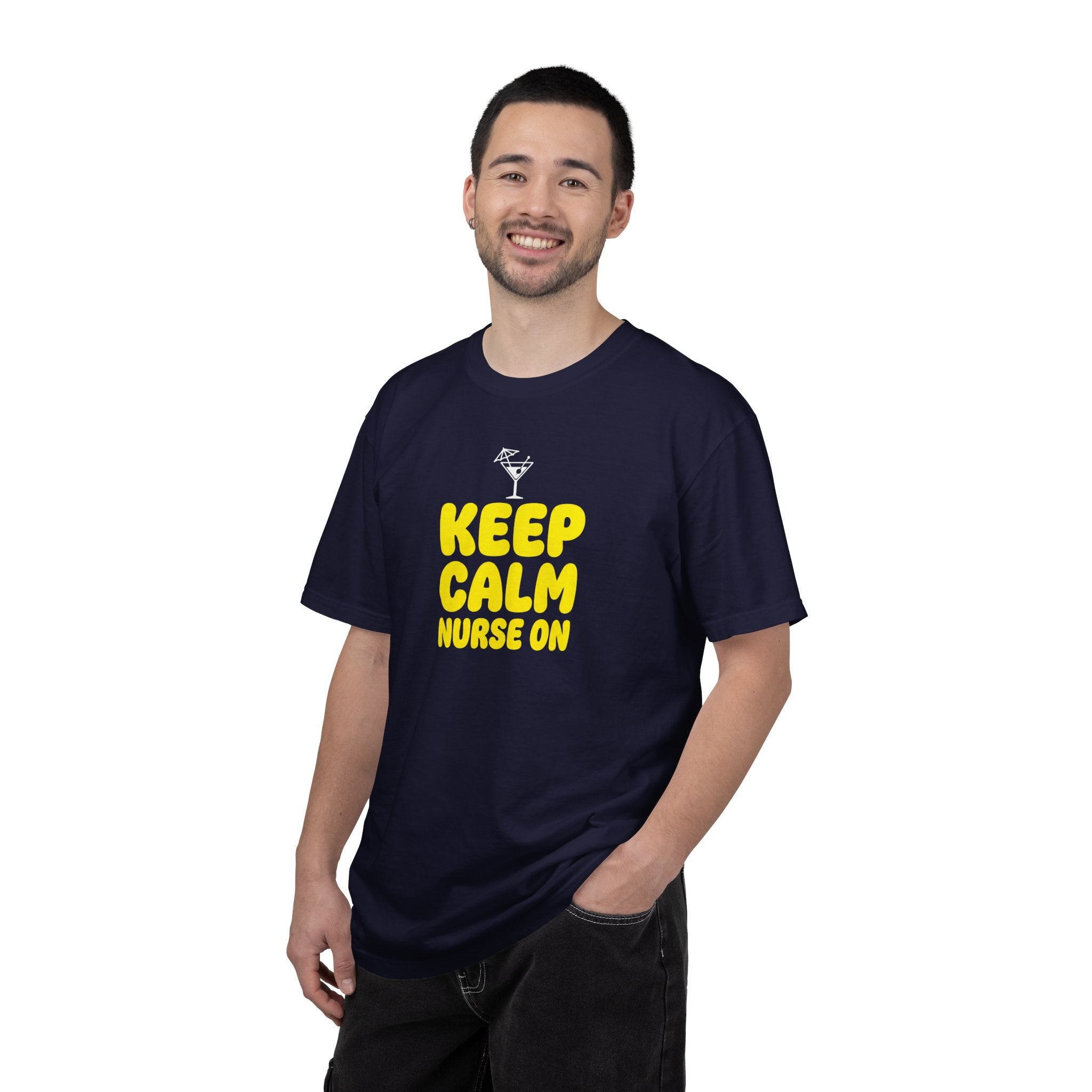 Nurse T-Shirt - "Keep Calm Nurse On" Funny Nursing Quote Unisex Tee, Nurse Appreciation Gift