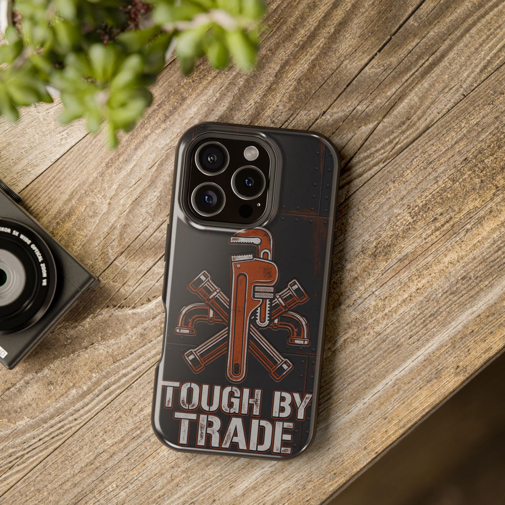 Tough By Trade Phone Case — Crossed Wrenches Wireless Charging Cover