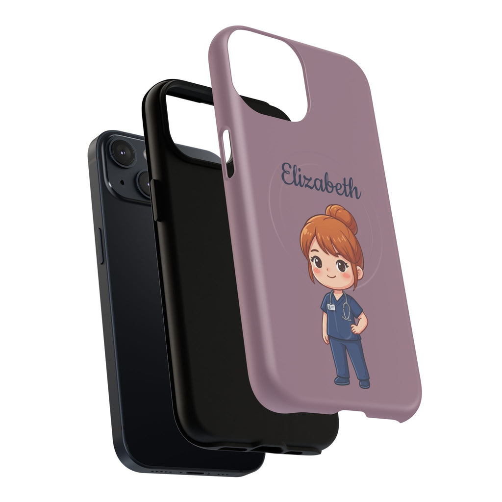 Personalized Nurse Phone Case with Custom Name | MagSafe Compatible iPhone Case