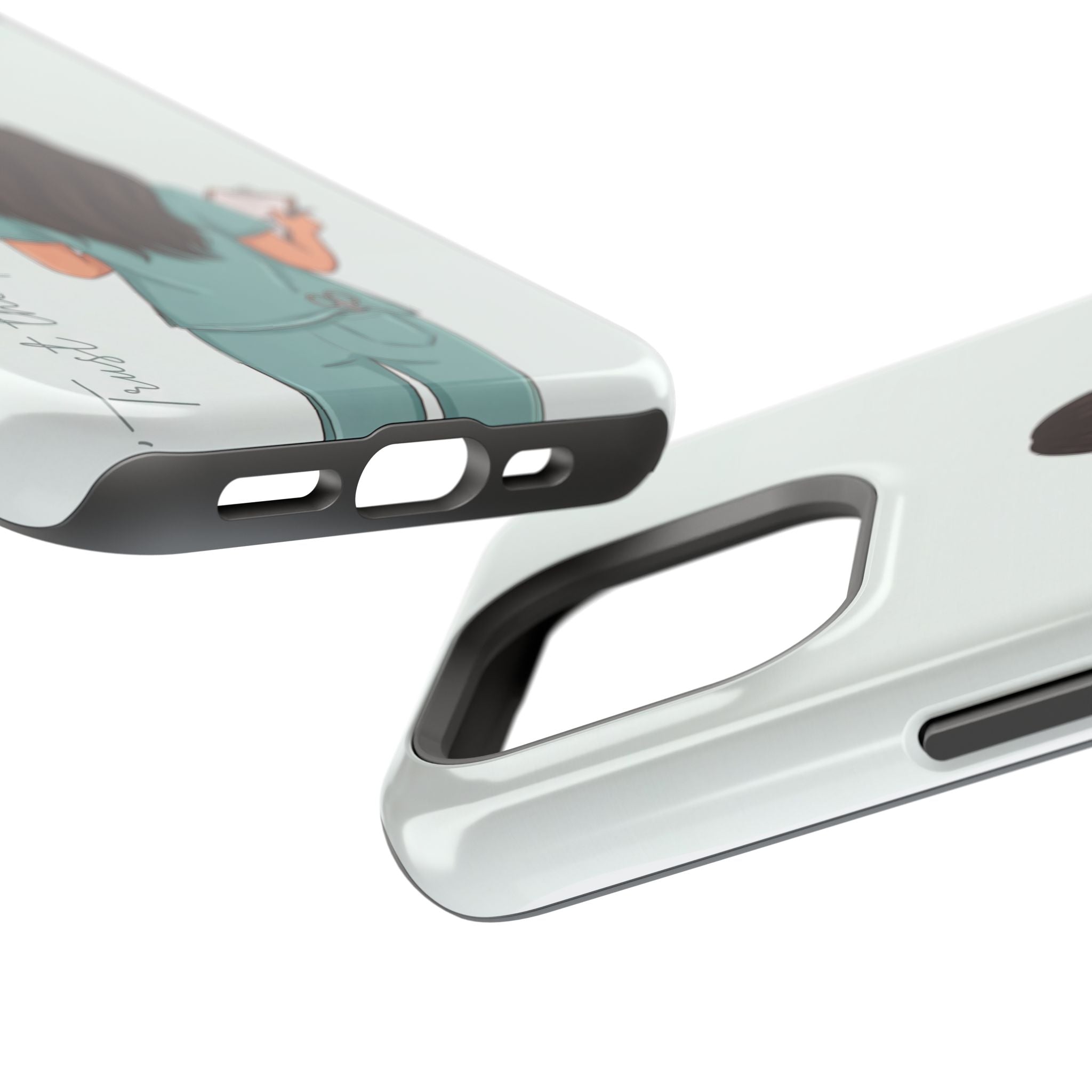 Nurse Illustration Phone Case — Impact-Resistant Wireless Charging Cover