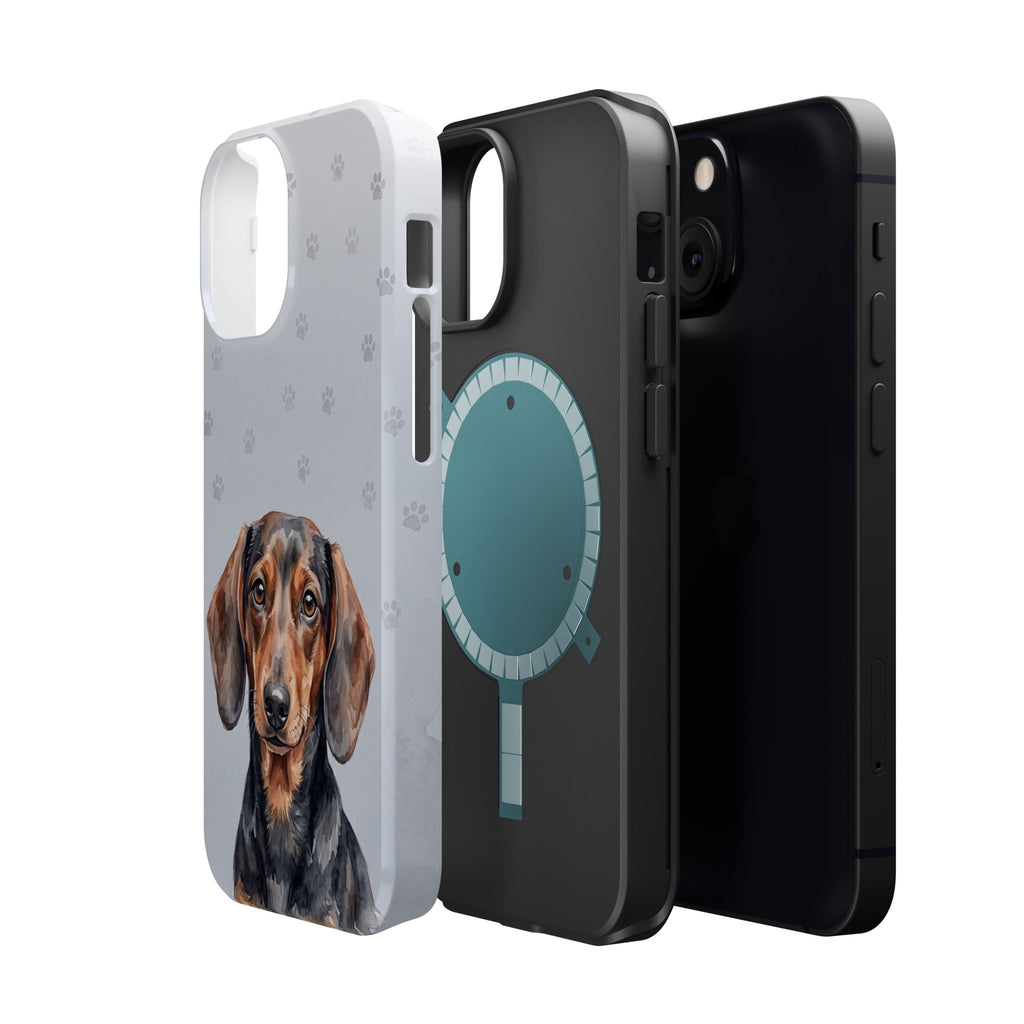 Dachshund Watercolor Portrait Phone Case | Elegant Sausage Dog Art Print | iPhone & Samsung