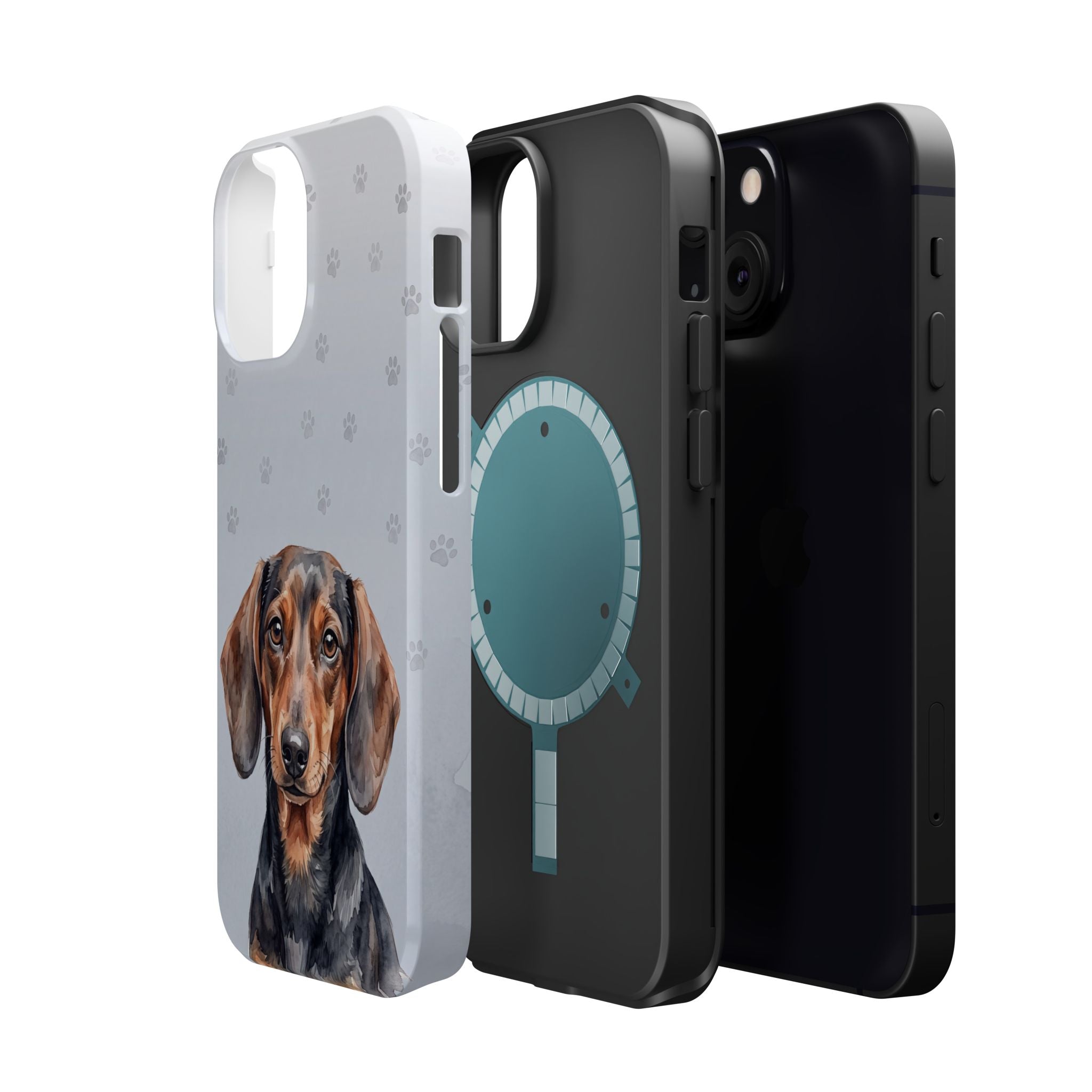 Dachshund Watercolor Portrait Phone Case | Elegant Sausage Dog Art Print | iPhone & Samsung