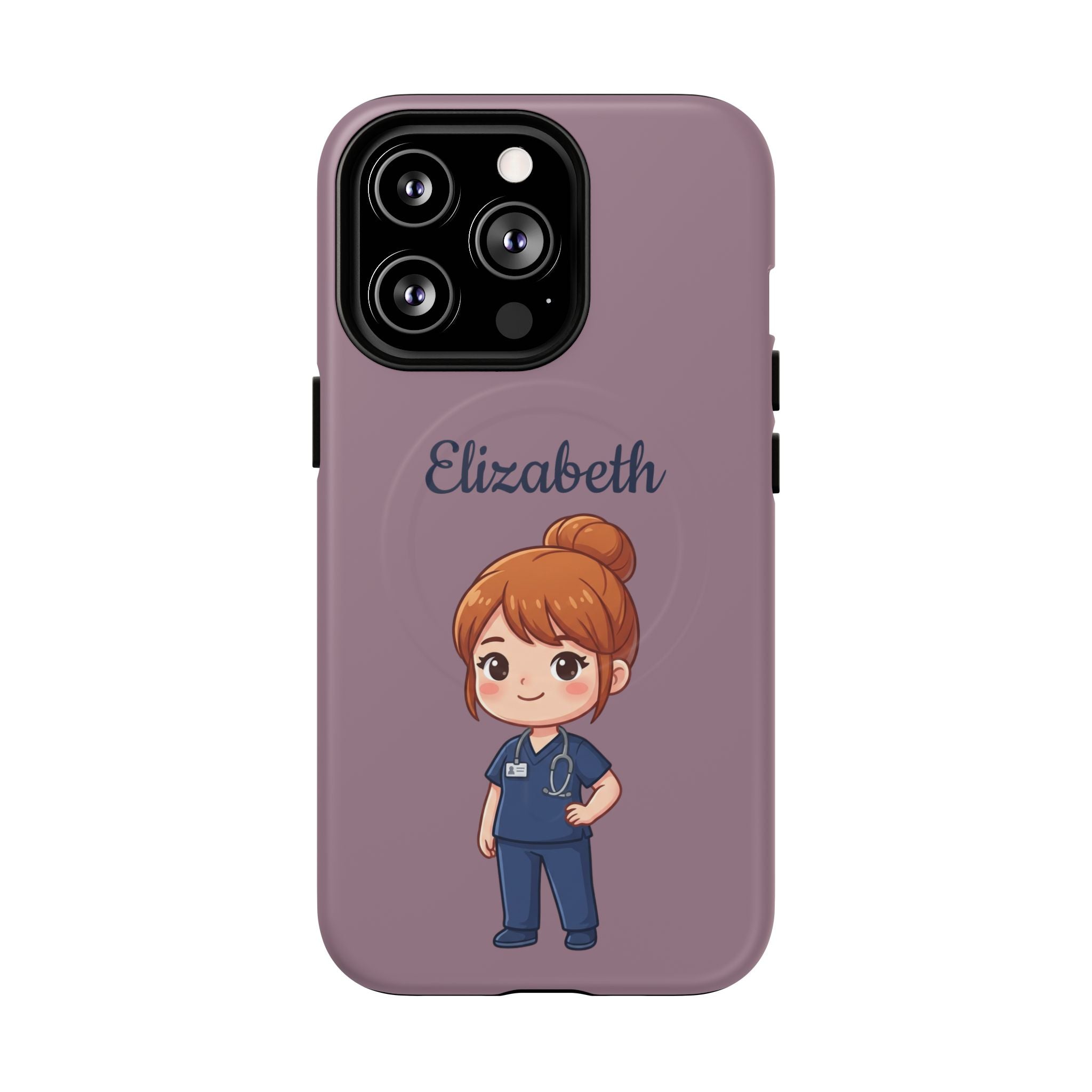 Personalized Nurse Phone Case with Custom Name | MagSafe Compatible iPhone Case