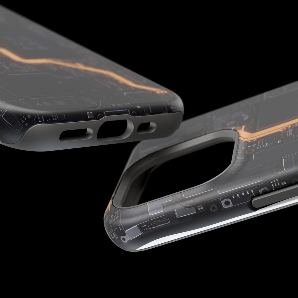 Electrician Circuit Bolt Phone Case — Impact-Resistant Wireless Charging Cover
