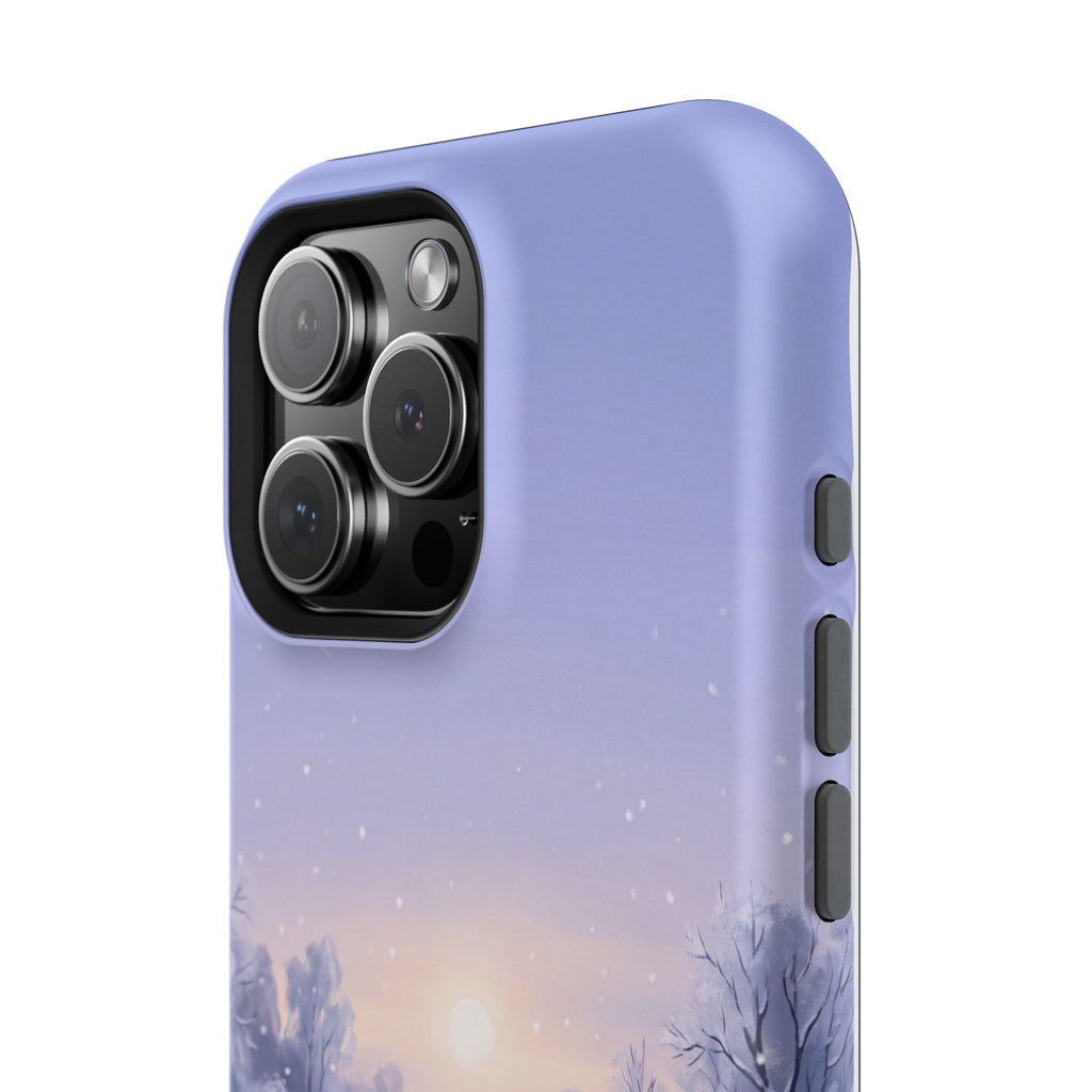 Personalized Dachshund Winter Snow Phone Case — Wireless Charging Cover