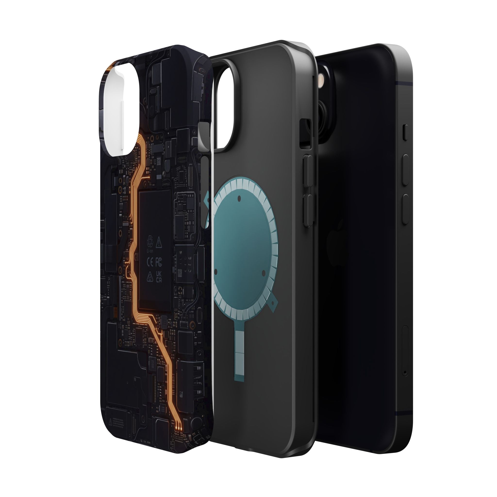 Electrician Circuit Bolt Phone Case — Impact-Resistant Wireless Charging Cover