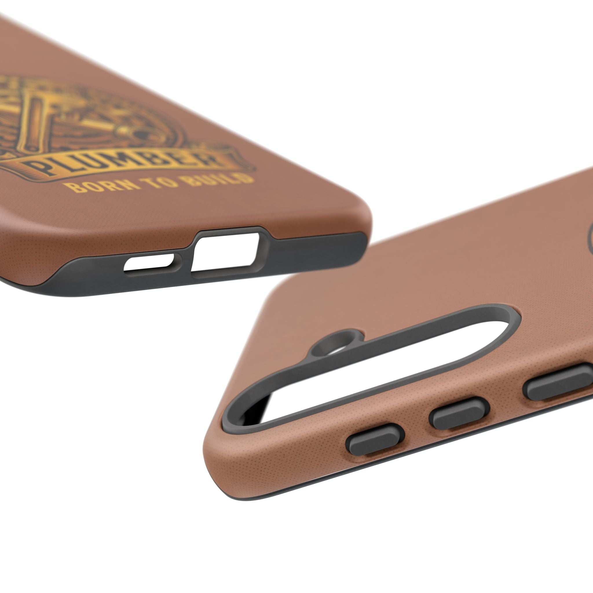 Plumber Born to Build Leather Phone Case - Samsung & iPhone Series