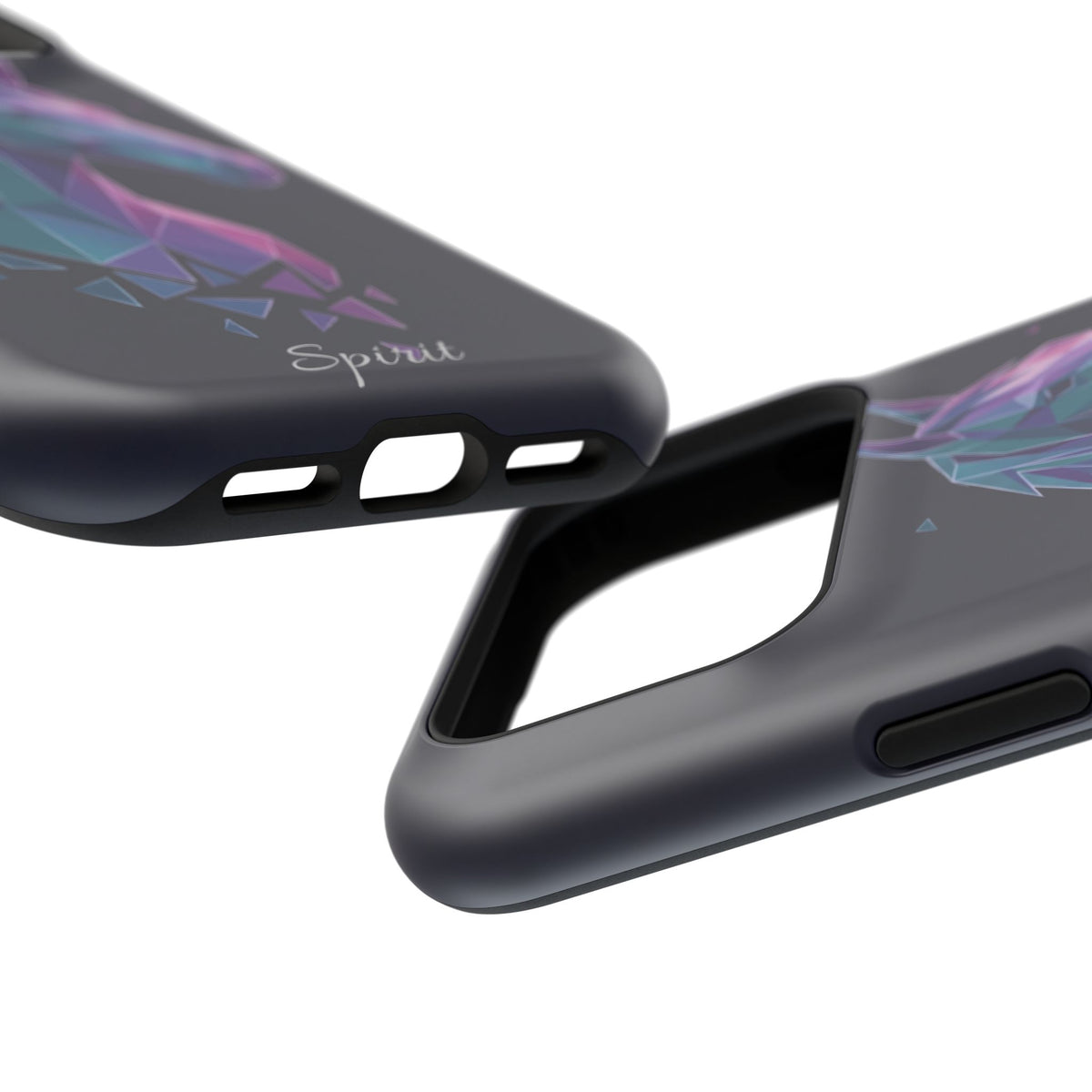 Personalized Geometric Horse Phone Case — Tough Magnetic Case with Wireless Charging