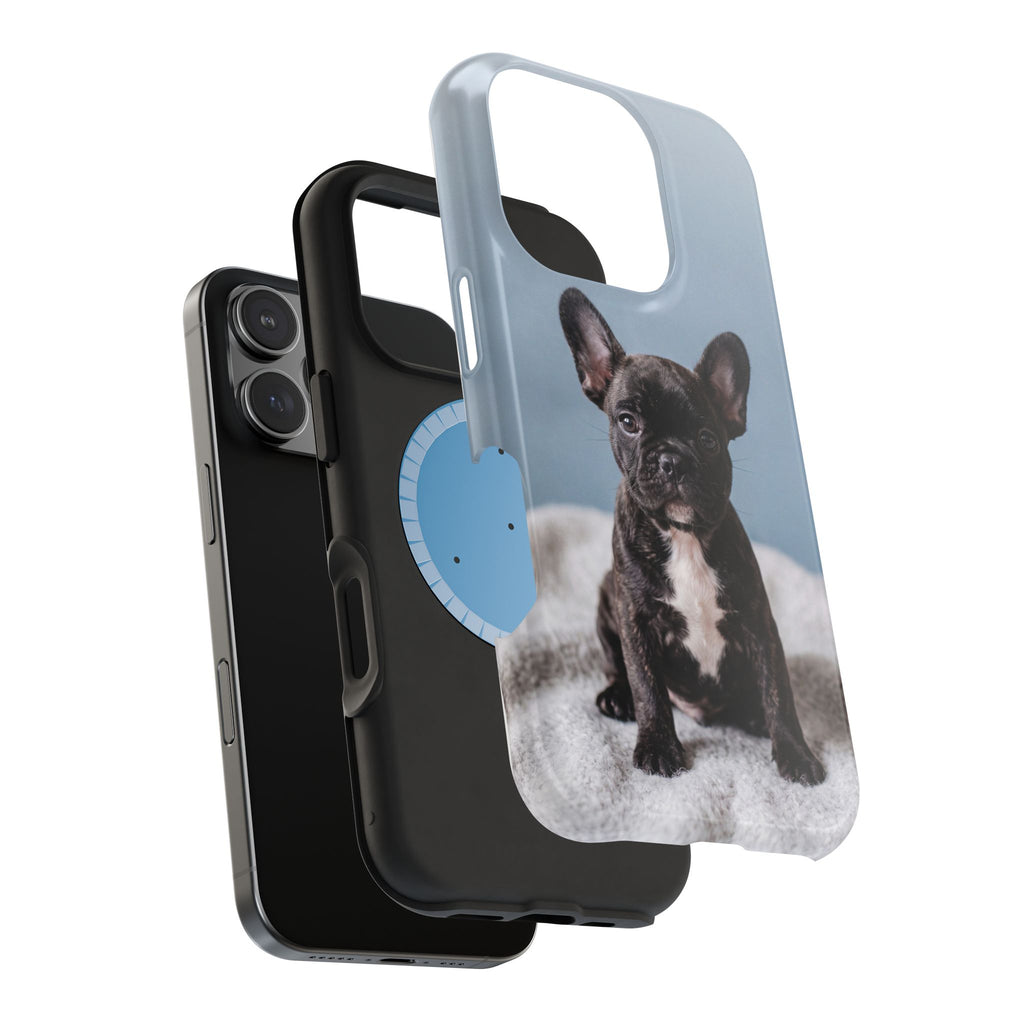 French Bulldog Puppy Phone Case — Impact-Resistant Wireless Charging Cover