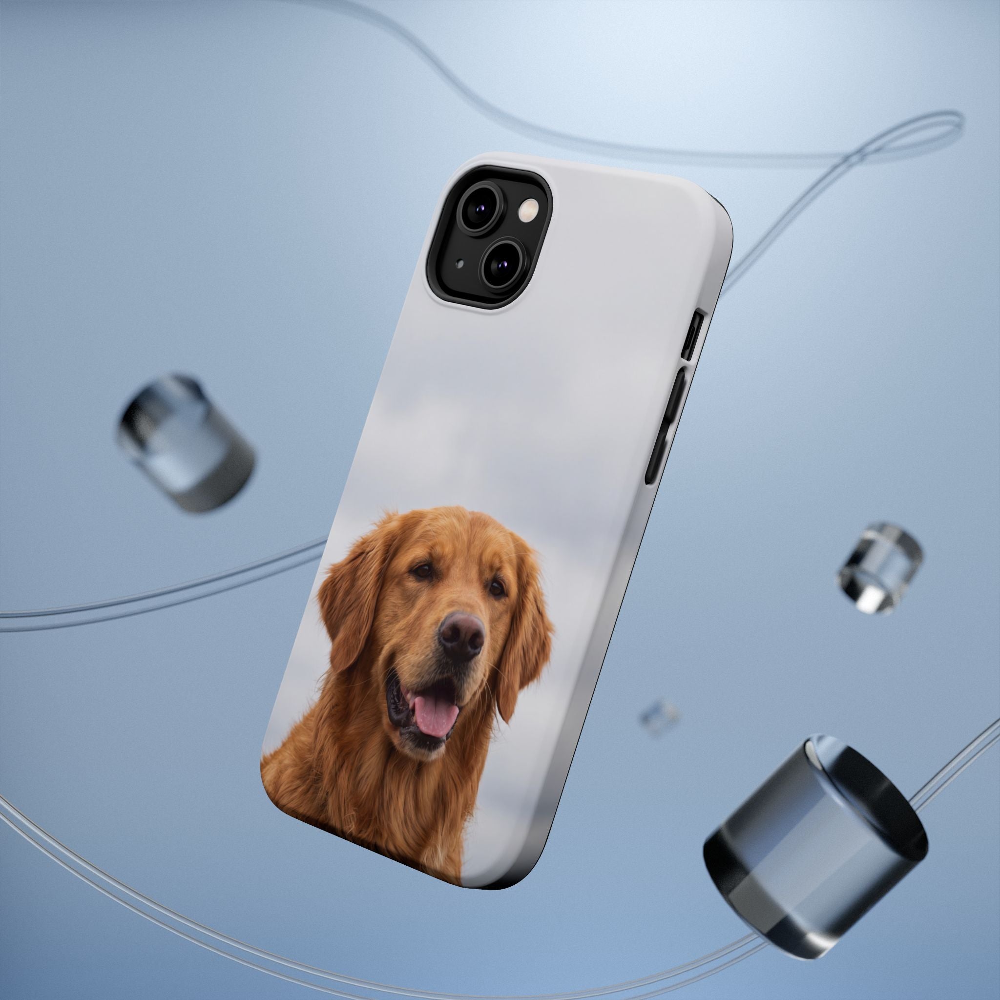 Golden Retriever Phone Case — Impact-Resistant Wireless Charging Cover