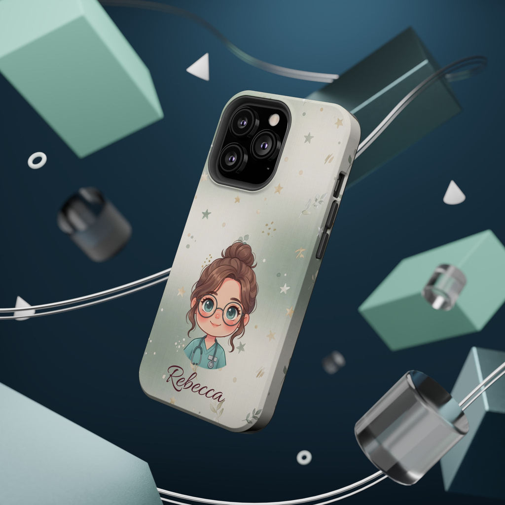Personalized Starry Nurse Phone Case — Wireless Charging Cover