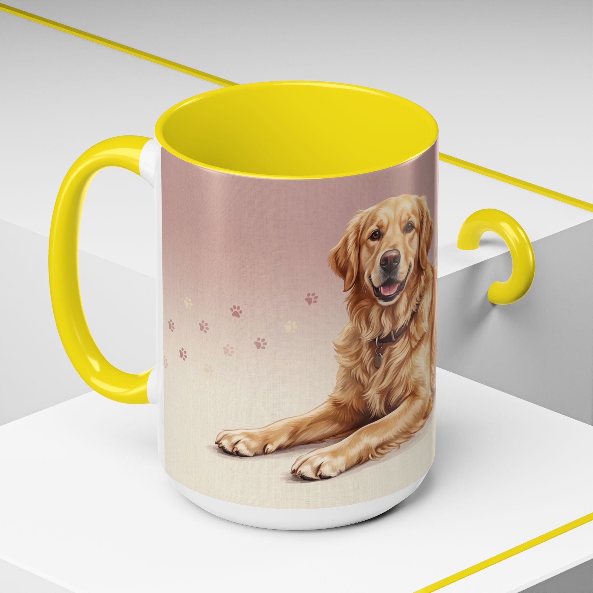 Golden Retriever Lying Down Mug | Golden Retriever Lover Gift | Cute Dog Coffee Mug