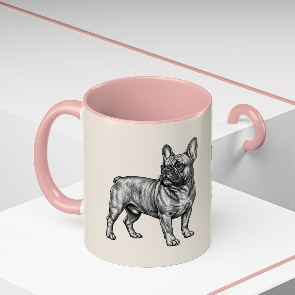 Personalized Frenchie Mug – Custom Name Coffee Mug – French Bulldog Lover Gift