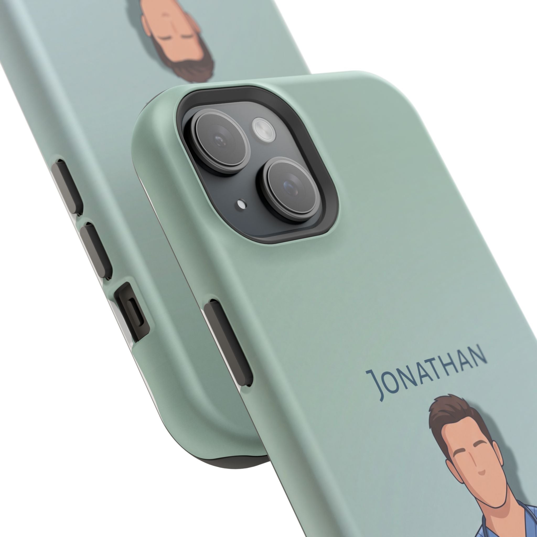 Personalized Nurse Portrait Phone Case — Impact-Resistant Wireless Charging Cover