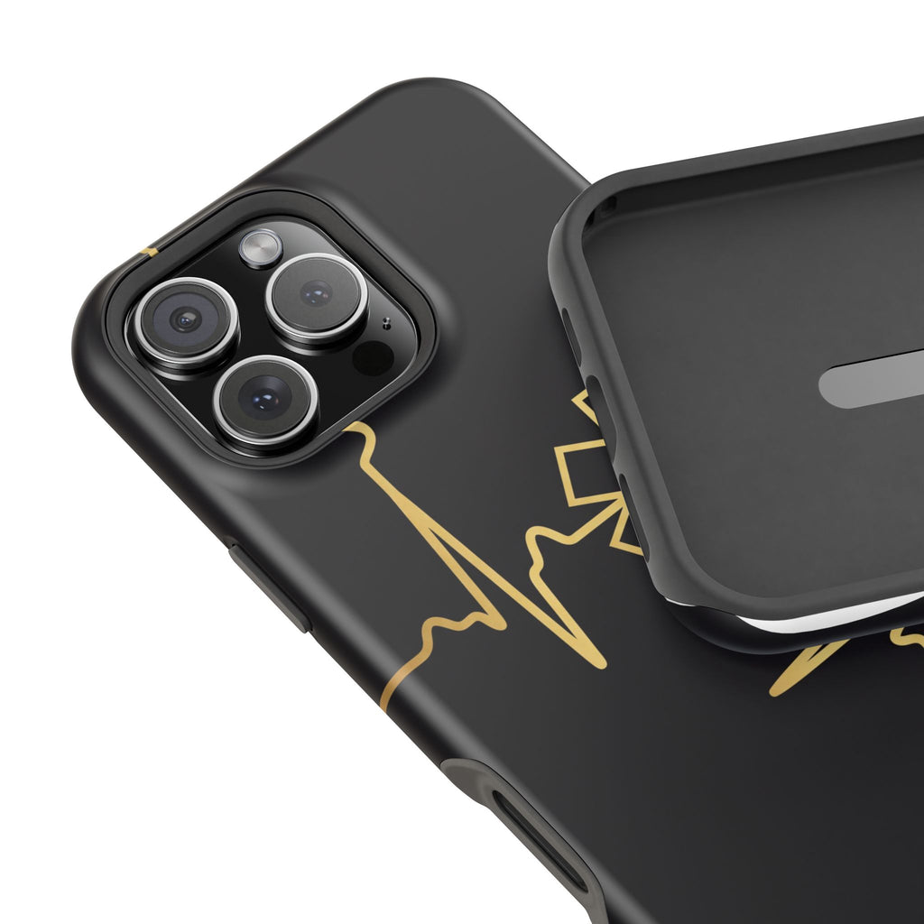 Paramedic/EMT Heartbeat Line Phone Case — Magnetic Wireless Charging Cover