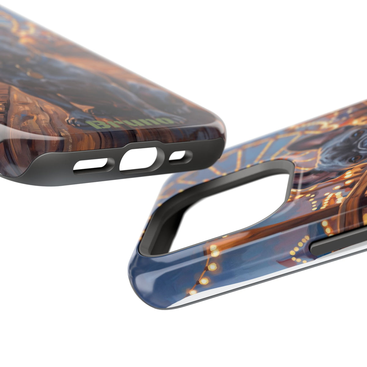 Personalized French Bulldog Pier Lights Phone Case — Wireless Charging Cover