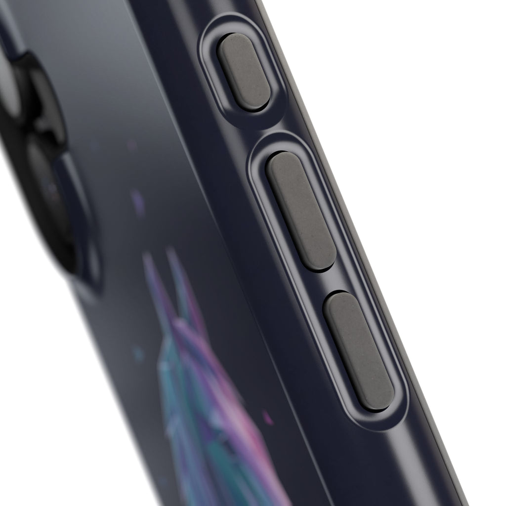 Personalized Geometric Horse Phone Case — Tough Magnetic Case with Wireless Charging