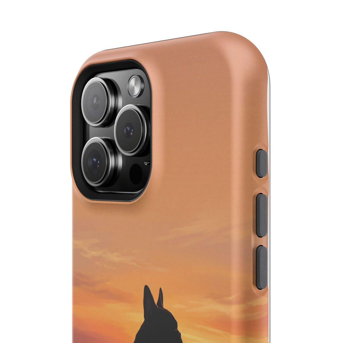 Personalized French Bulldog Desert Sunset Phone Case — Wireless Charging Cover