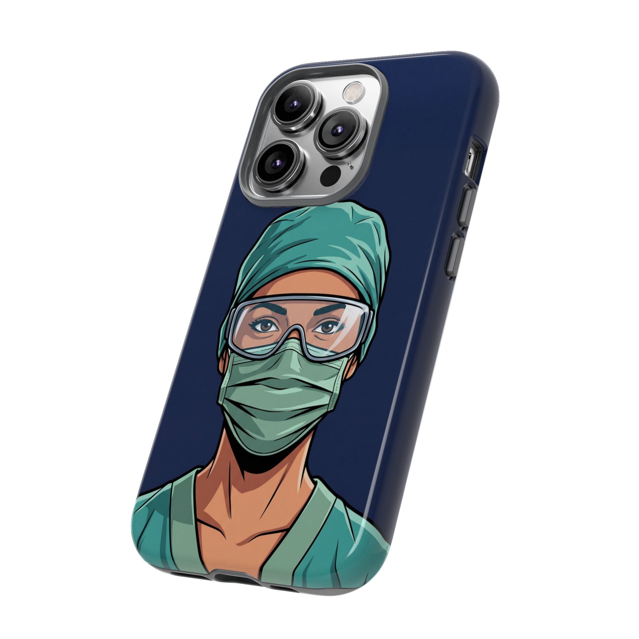 Nurse Illustrated Portrait Phone Case | iPhone & Samsung