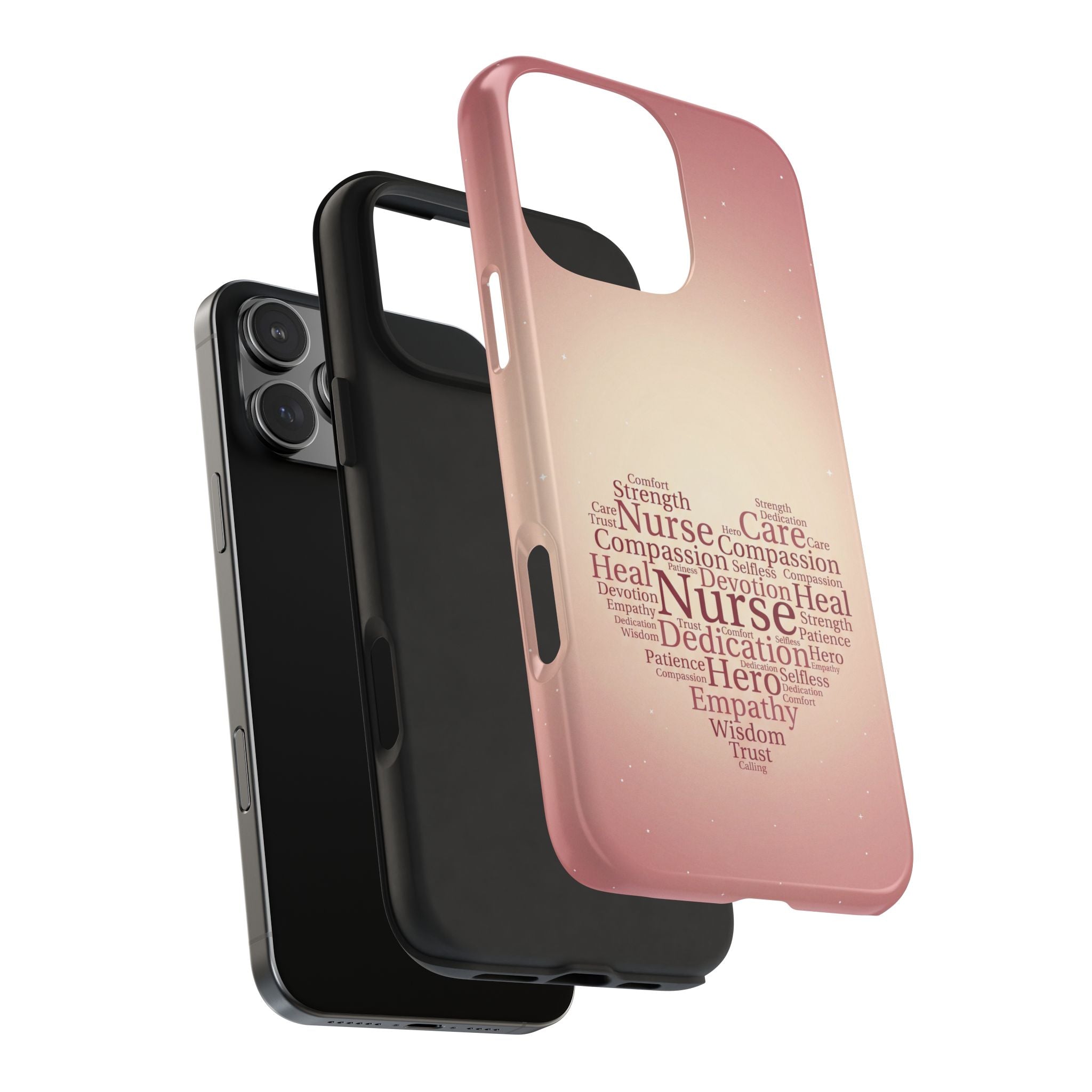 Nurse Heart Word Cloud Phone Case | iPhone & Samsung Galaxy series