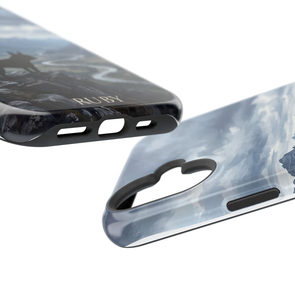 Personalized French Bulldog Mountain Valley Phone Case — Wireless Charging Cover