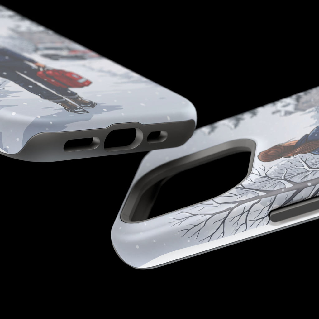 Paramedic/EMT Winter Phone Case — Magnetic Wireless Charging Cover