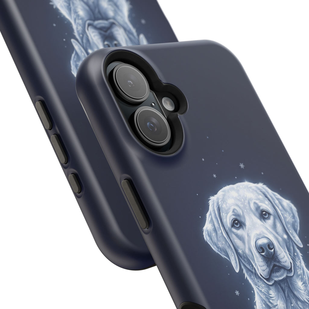 Personalized Winter Snowflake Labrador Phone Case — Tough Magnetic Case with Wireless Charging