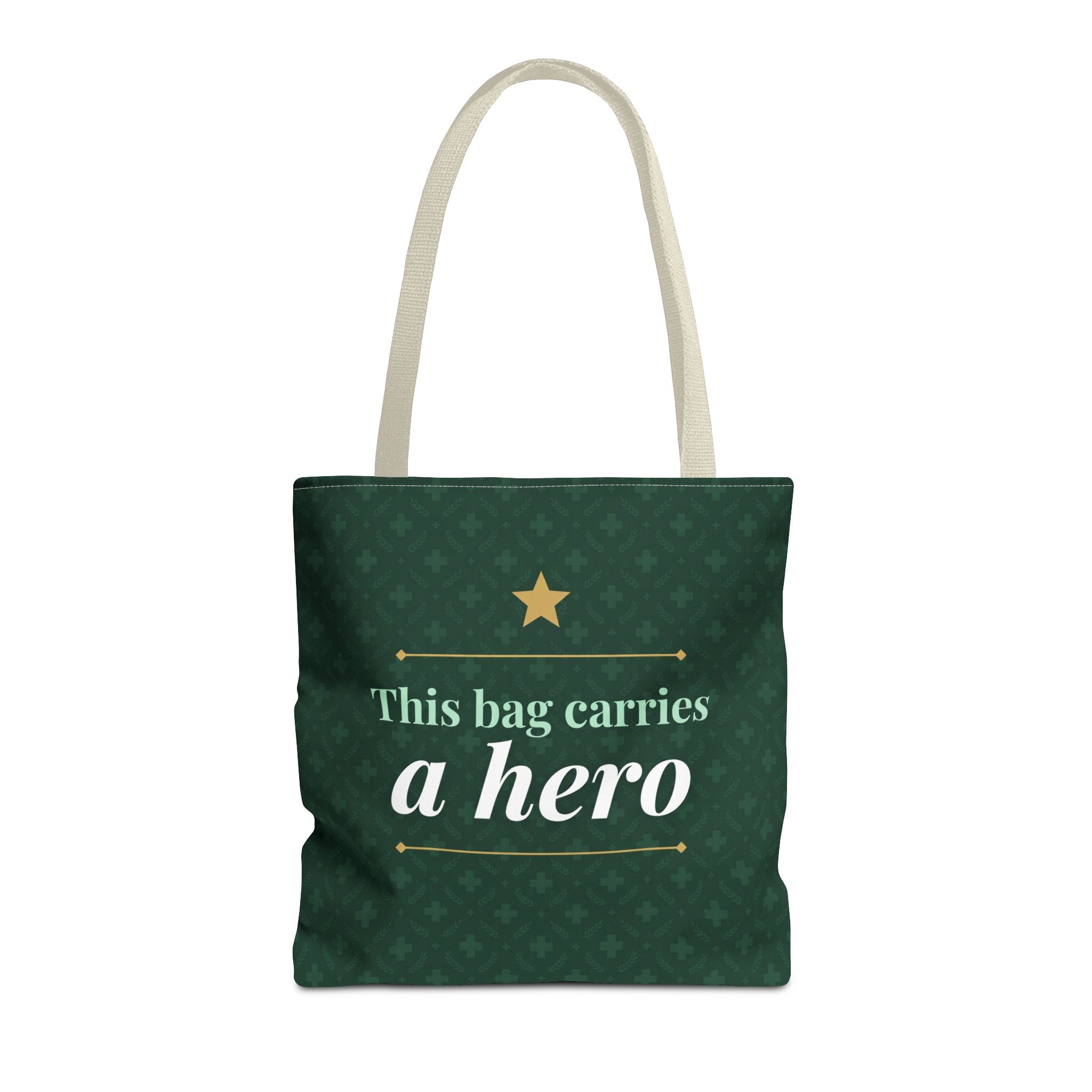 This Bag Carries a Hero Tote | Nurse Gift Tote Bag | Essential Worker Appreciation Gift | Premium Polyester Carry-All