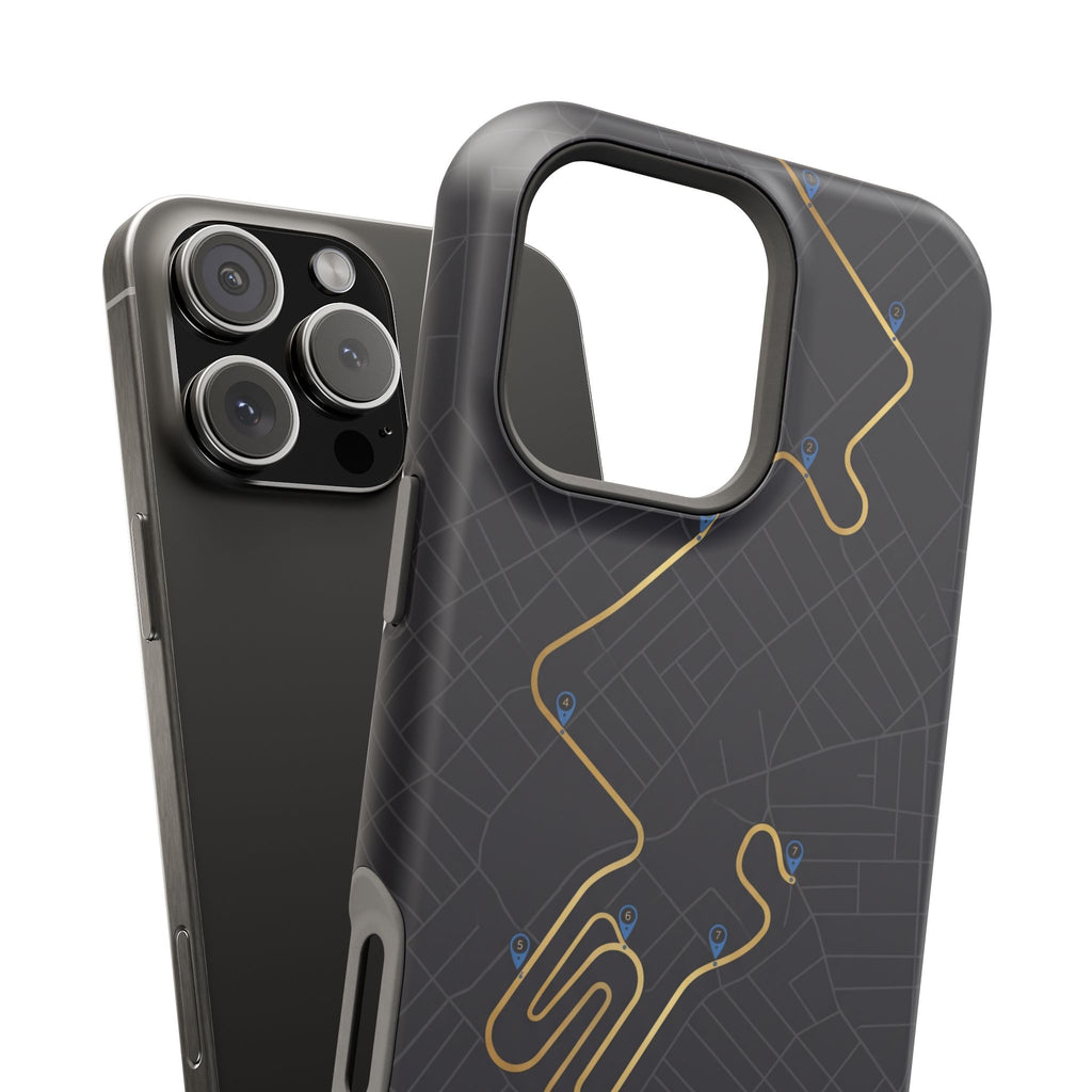 Paramedic/EMT Route Line Phone Case — Magnetic Wireless Charging Cover