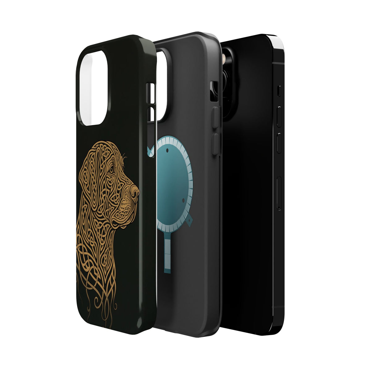 Celtic Knotwork Labrador Phone Case — Tough Magnetic Case with Wireless Charging