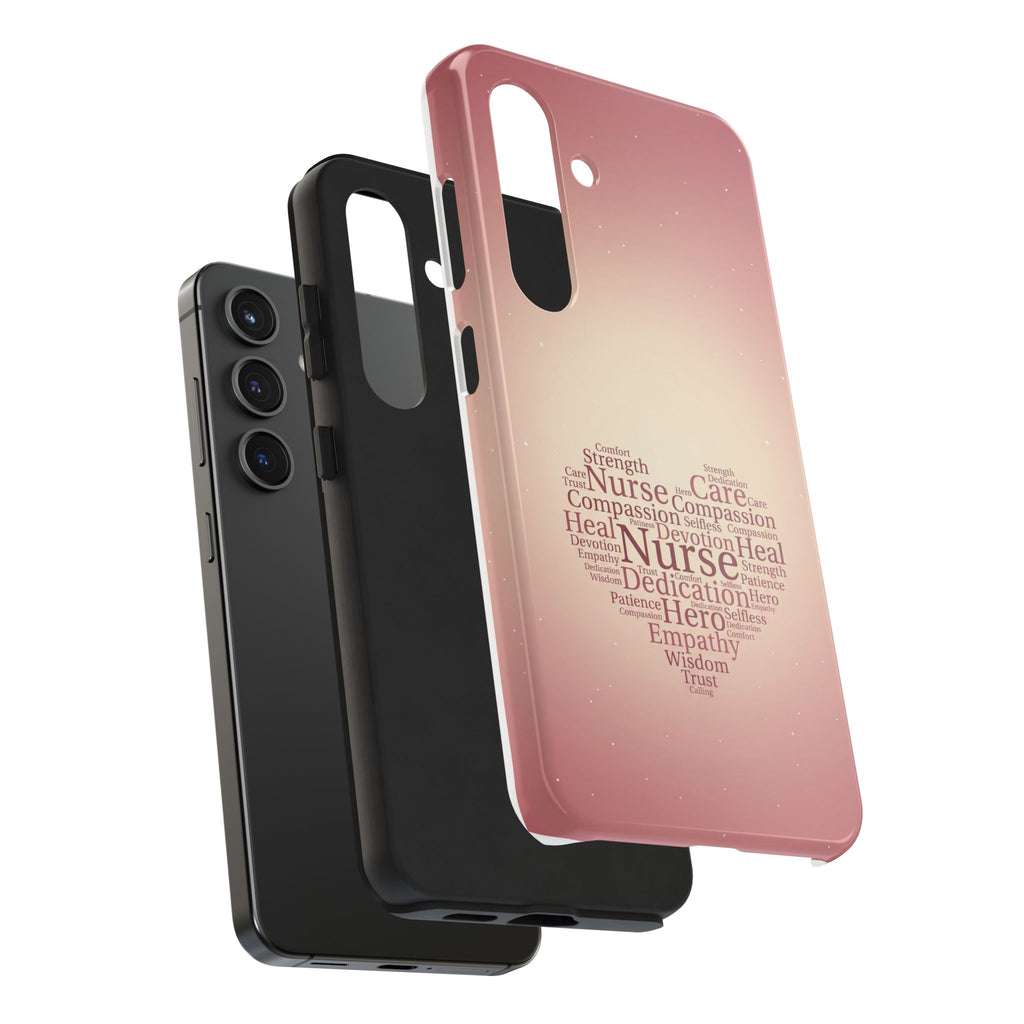 Nurse Heart Word Cloud Phone Case | iPhone & Samsung Galaxy series