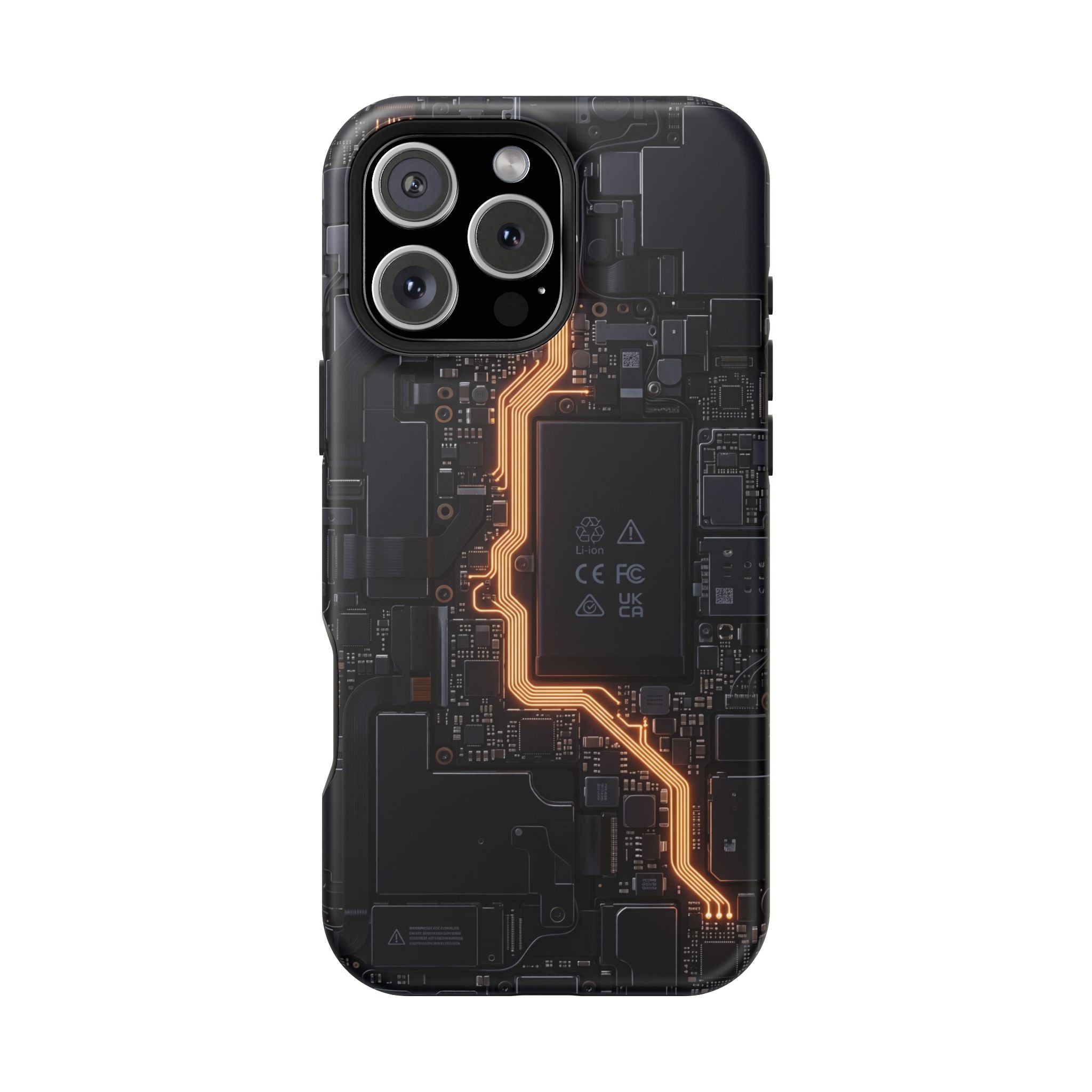 Electrician Circuit Bolt Phone Case — Impact-Resistant Wireless Charging Cover