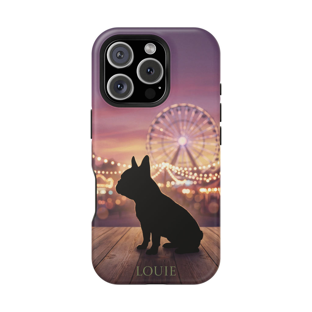 Personalized French Bulldog Carnival Nights Phone Case — Wireless Charging Cover