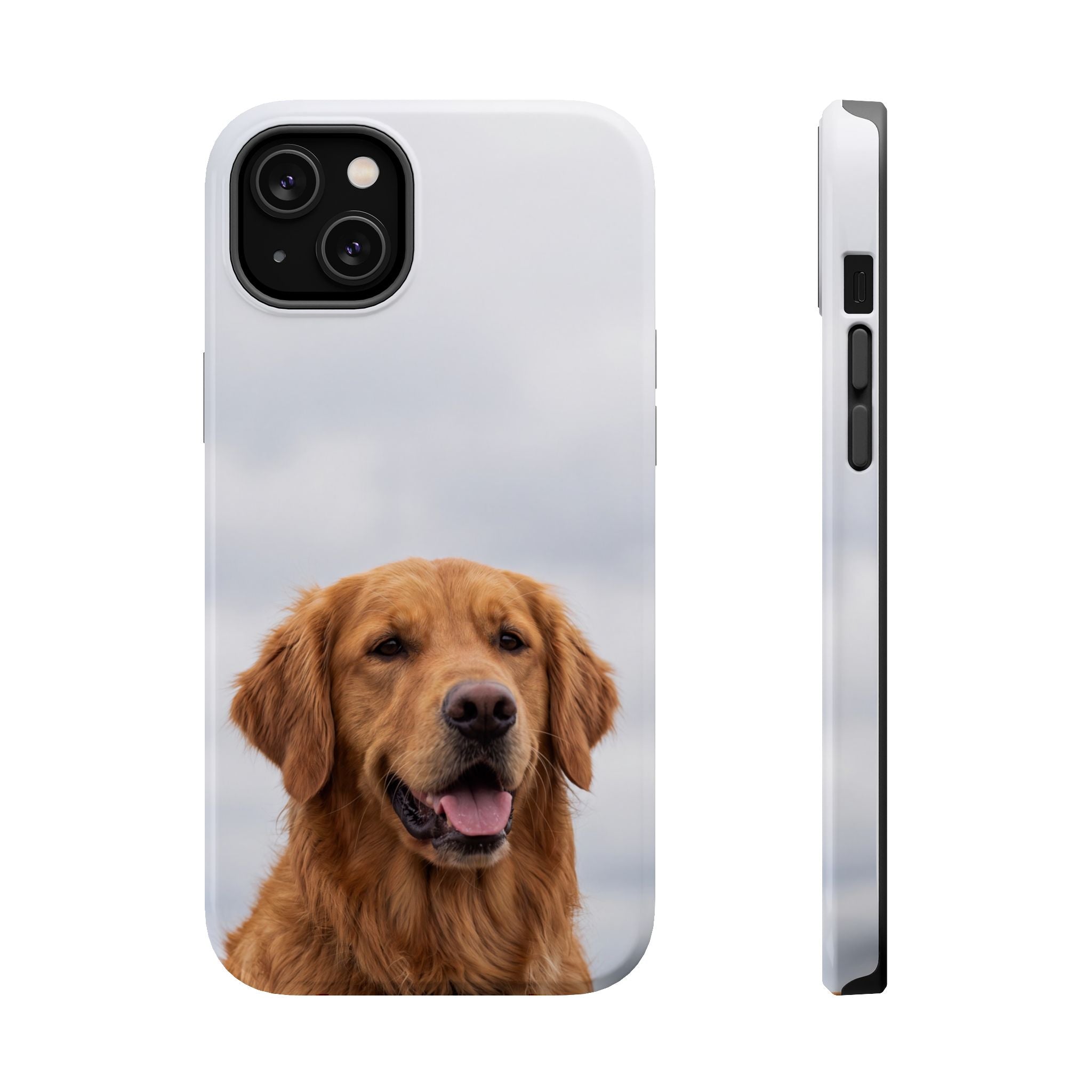Golden Retriever Phone Case — Impact-Resistant Wireless Charging Cover