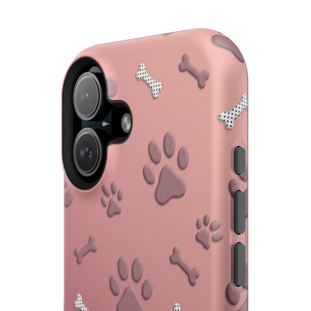 Paws & Bones Phone Case — Impact-Resistant Wireless Charging Cover