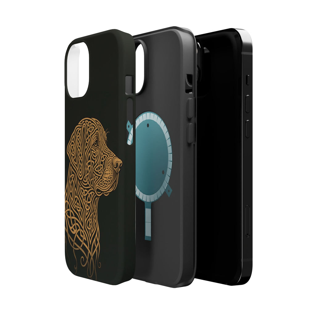 Celtic Knotwork Labrador Phone Case — Tough Magnetic Case with Wireless Charging
