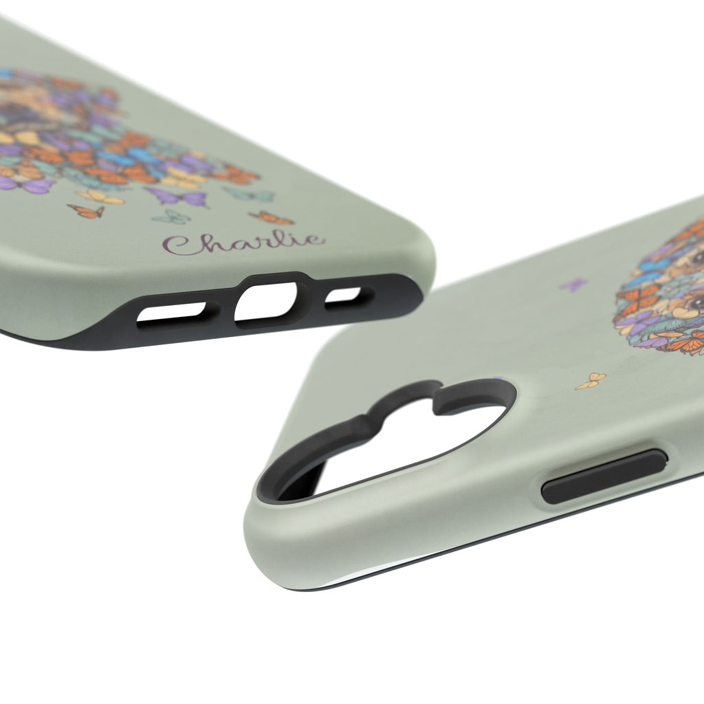 Personalized Butterfly Labrador Phone Case — Tough Magnetic Case with Wireless Charging
