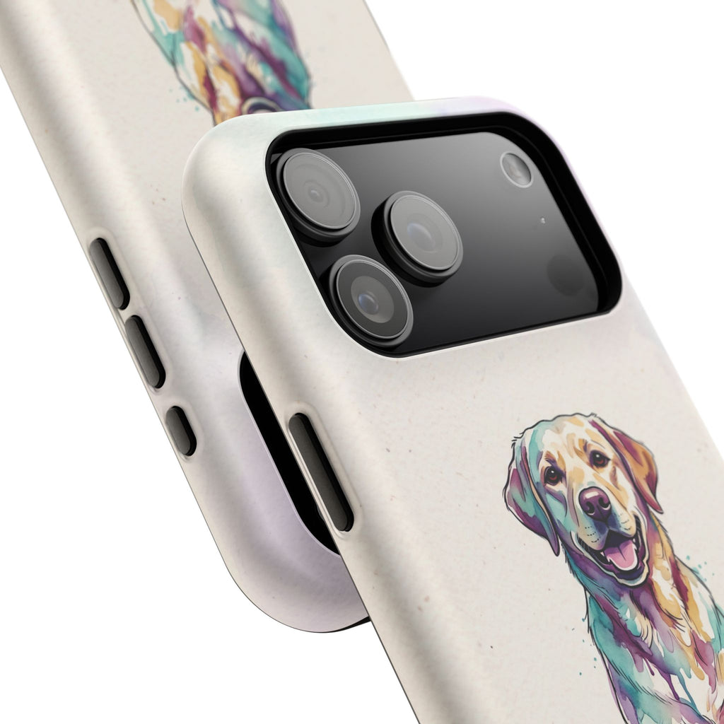 Watercolor Labrador Phone Case — Tough Magnetic Case with Wireless Charging