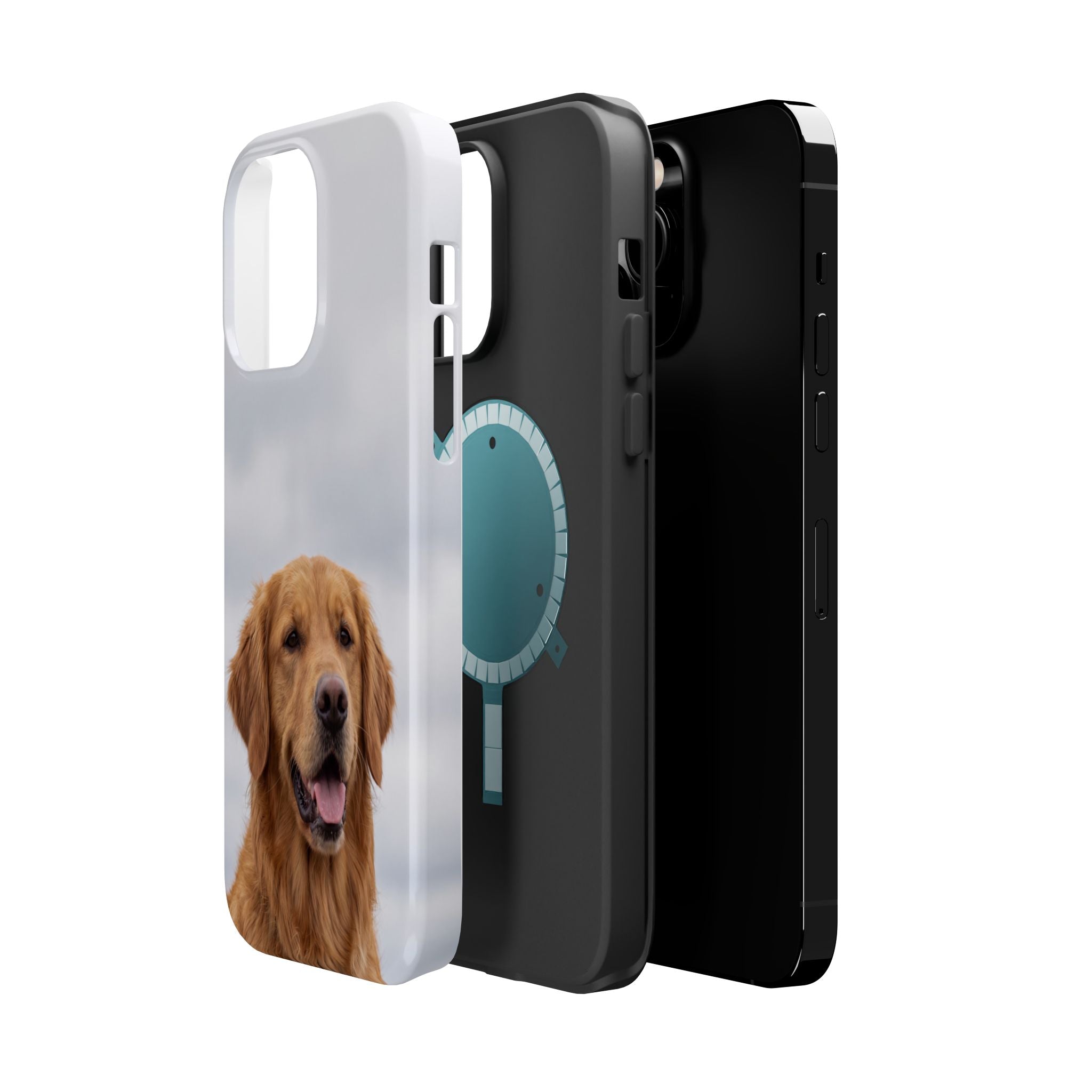 Golden Retriever Phone Case — Impact-Resistant Wireless Charging Cover