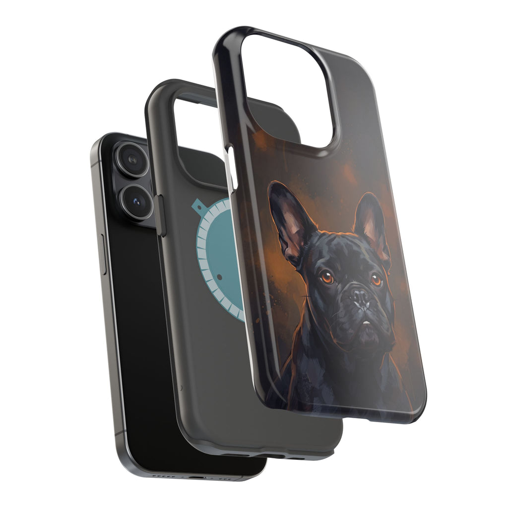 French Bulldog Portrait Phone Case — Impact-Resistant Wireless Charging Cover