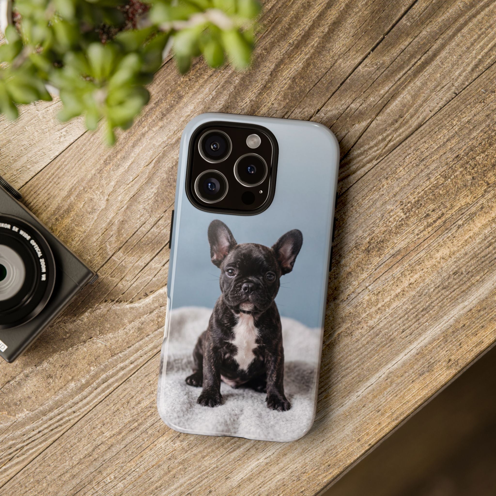 French Bulldog Puppy Phone Case | Adorable Brindle Frenchie Portrait | Samsung & iPhone