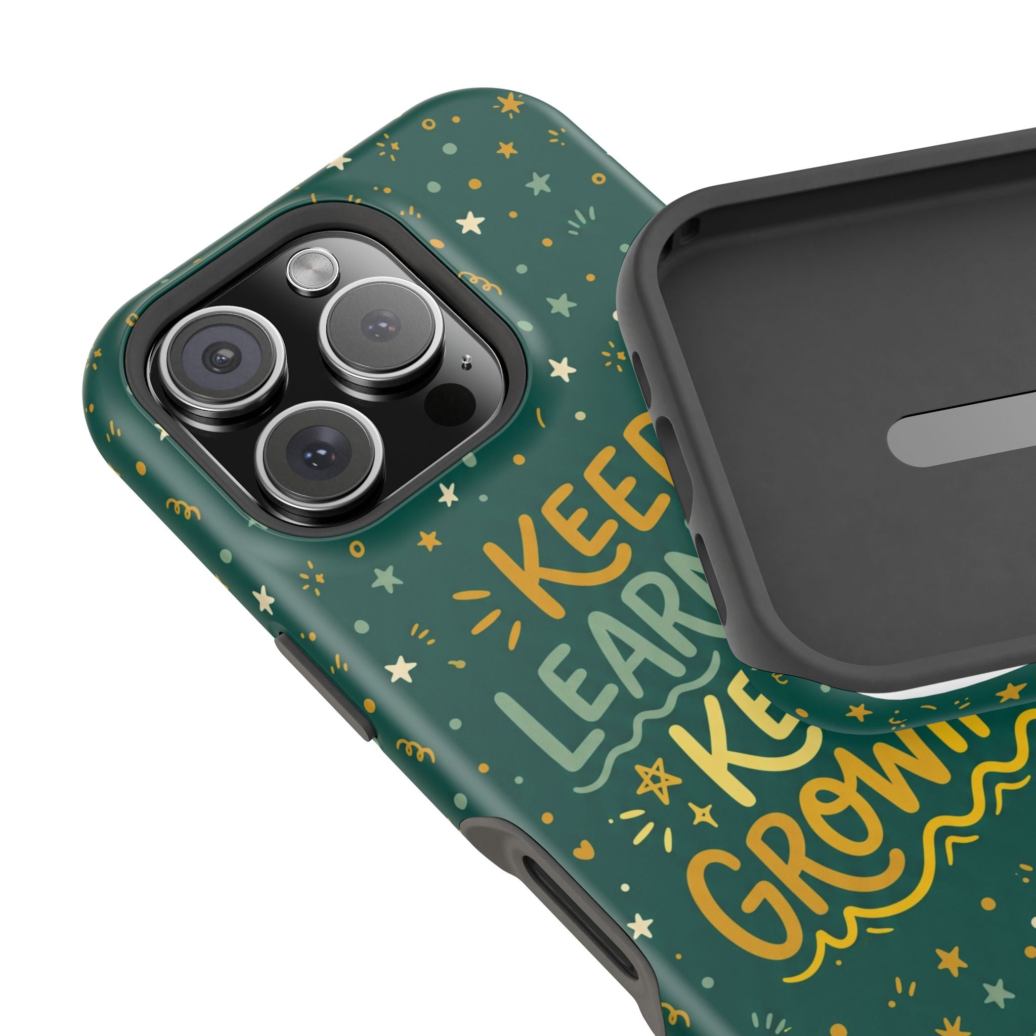 Keep Learning Keep Growing Teacher Phone Case — Wireless Charging Cover