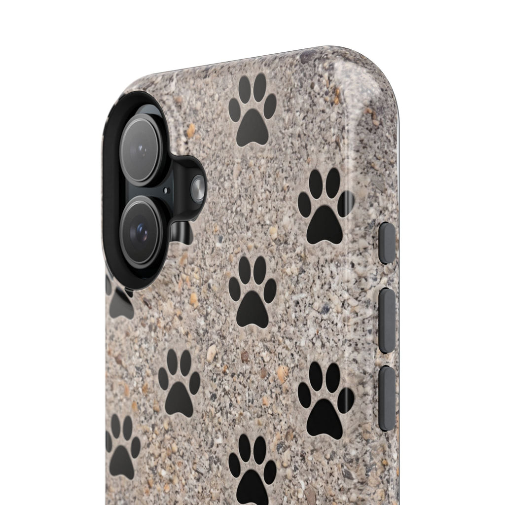A True Friend Leaves Paw Prints Phone Case — Impact-Resistant Wireless Charging Cover